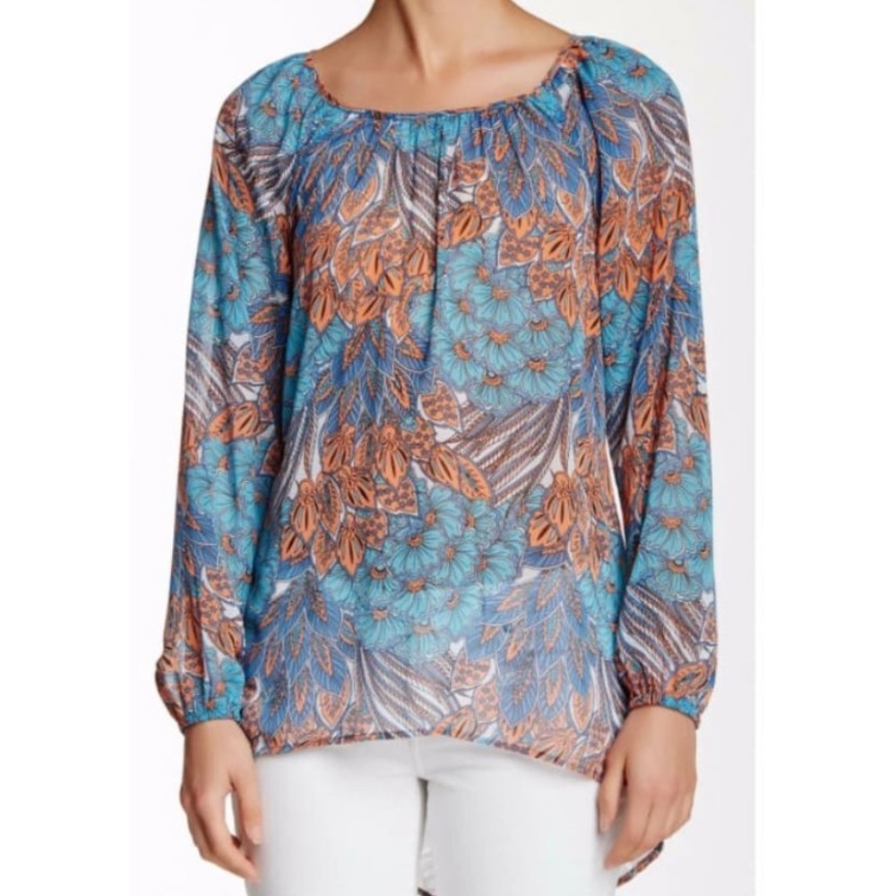 KAREN KANE sheer top size L EUC